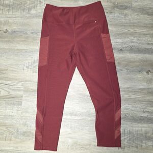 Mondetta Performance + Luxury Autumn Red Active Leggings Size Small